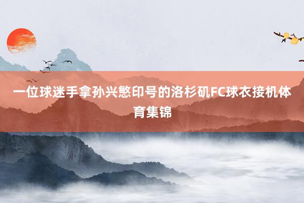 一位球迷手拿孙兴慜印号的洛杉矶FC球衣接机体育集锦