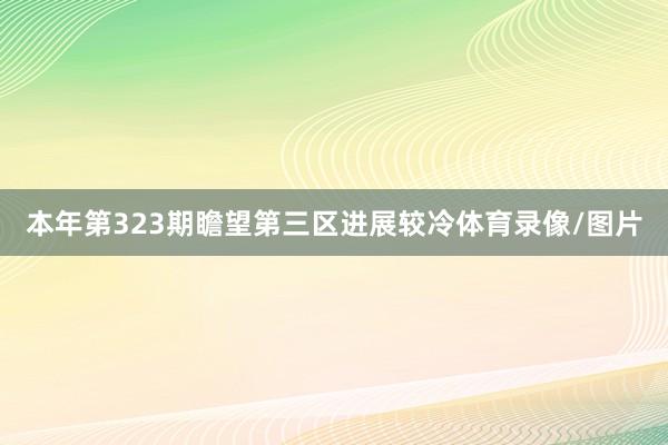 本年第323期瞻望第三区进展较冷体育录像/图片