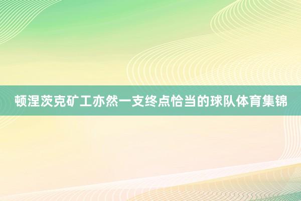 顿涅茨克矿工亦然一支终点恰当的球队体育集锦