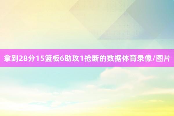 拿到28分15篮板6助攻1抢断的数据体育录像/图片