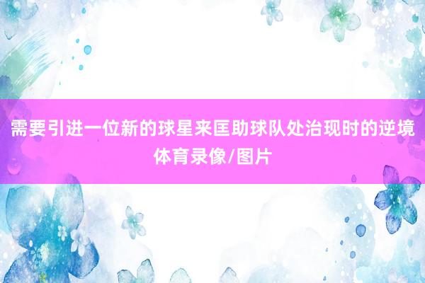 需要引进一位新的球星来匡助球队处治现时的逆境体育录像/图片