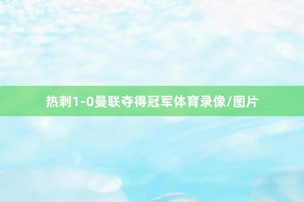 热刺1-0曼联夺得冠军体育录像/图片