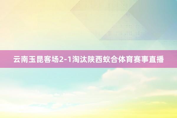 云南玉昆客场2-1淘汰陕西蚁合体育赛事直播