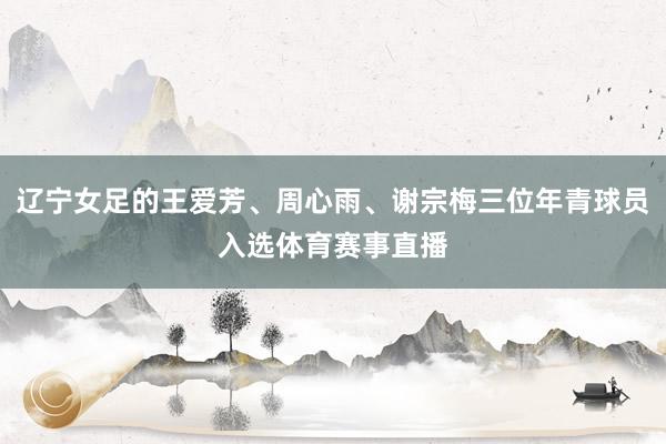 辽宁女足的王爱芳、周心雨、谢宗梅三位年青球员入选体育赛事直播